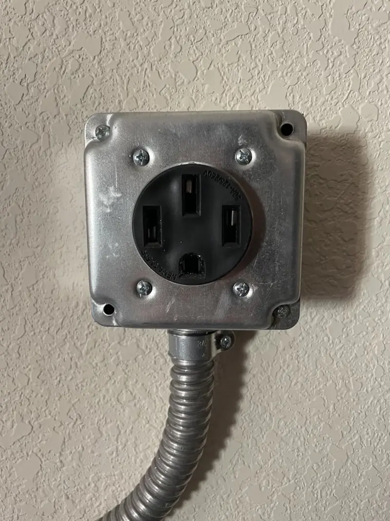 NEMA 14-50 outlet installed for Electrical Panel Upgrade in Allendale